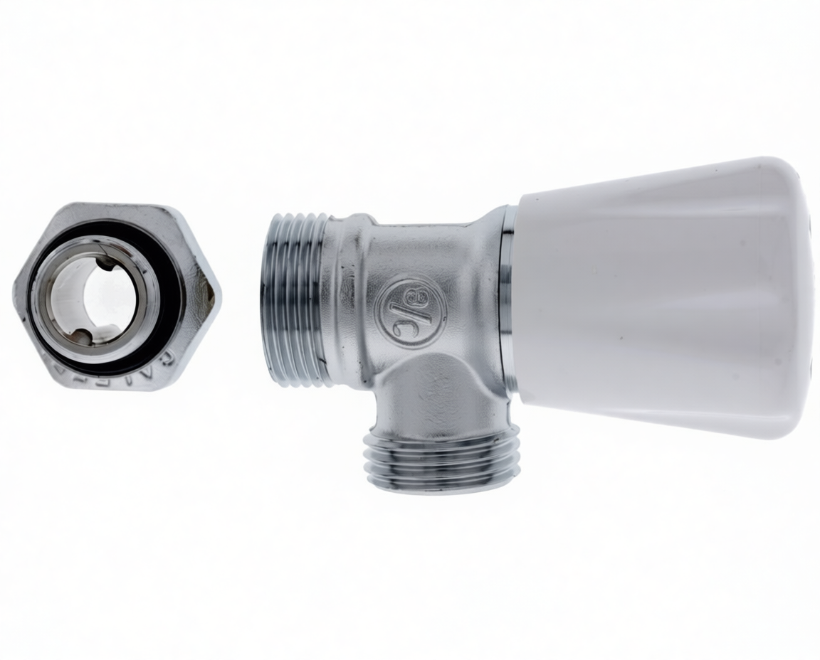 VÁLVULA RADIADOR UNIÓN RACORD/BICONO 3/8 - 338.00.0012
