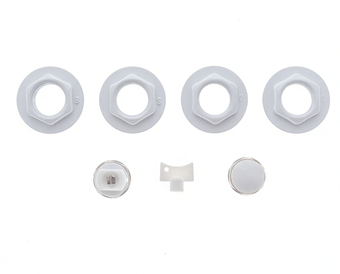 KIT UNIVERSAL TAPONES RADIADOR 1" BLANCO - 338.00.0044